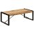 Table basse en bois avec structure en fer Vida XL