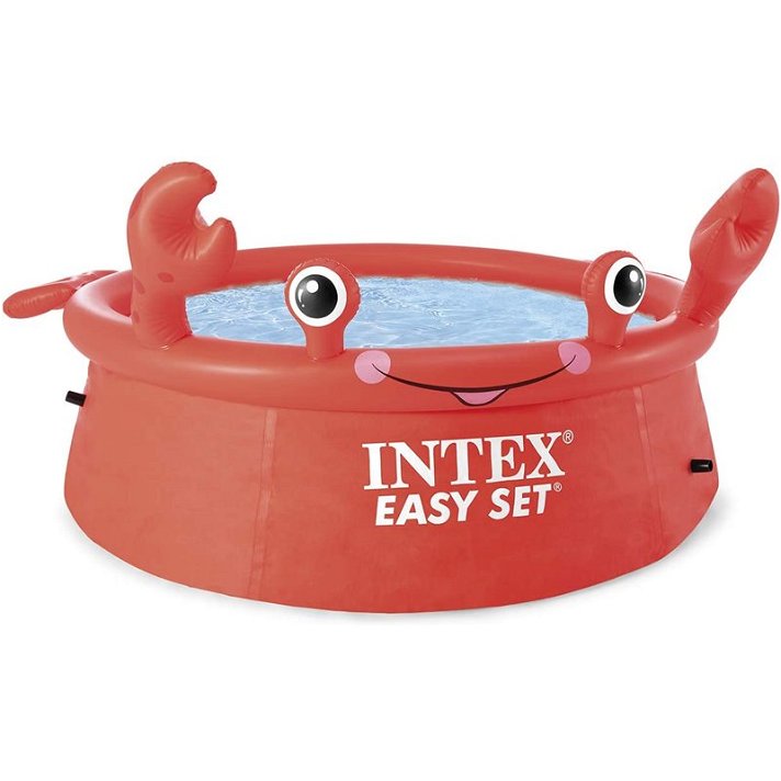 Piscina infantil insuflável com forma de caranguejo Easy Set intex