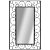 Specchio a parete con cornice intagliata 50x80 cm nero Vida XL