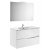 Ensemble de salle de bains avec miroir et applique LED de 90 cm et de couleur blanche Victoria-N Roca