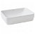 Lavabo sobre encimera para baño de 50 cm de porcelana con acabado en color blanco mate Emma Square Gala