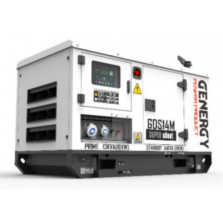 Groupe électrogène diesel avec système de refroidissement par eau 11 kW GDS14M Silent Genergy