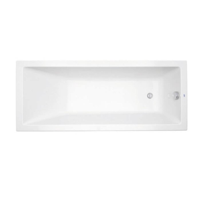 Bañera rectangular de medidas 170x80 cm fabricada en acrílico de color blanco Mitta Gala