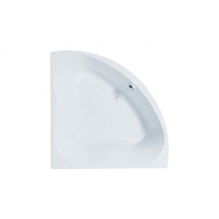 Bañera angular de 135 cm hecha de acrilico con acabado en color blanco Trevo Gala