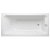 Bañera de diseño rectangular de 170 cm hecha en acrílico con acabado en color blanco Emma Gala