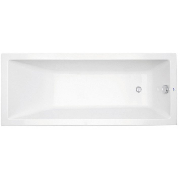 Bañera rectangular de medidas 170x70 cm fabricada en acrílico de color blanco Mitta Gala