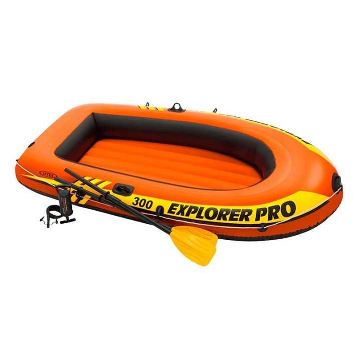 Barca hinchable naranja Explorer Pro 300 Intex