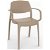 Set di sedie con braccioli fabbricate con fibra di vetro e finitura colore sabbia Smart Resol