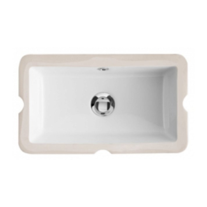 Lavabo bajo encimera de 44 cm con diseño rectangular en acabado color blanco MINI AGRES Unisan
