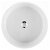 Lavabo circular con pedestal de porcelana color blanco de 40x89 cm con fijación UNU Unisan