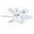 Ventilateur de plafond à 6 pales de 60 W de puissance de couleur blanche Real Betis Bastilipo