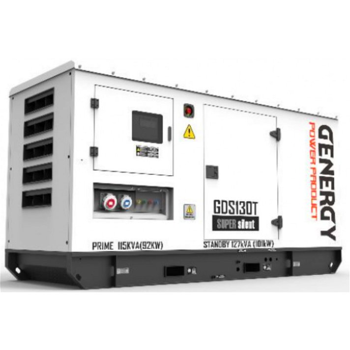 Gerador 101000W GDS130T Silent Diesel Genergy