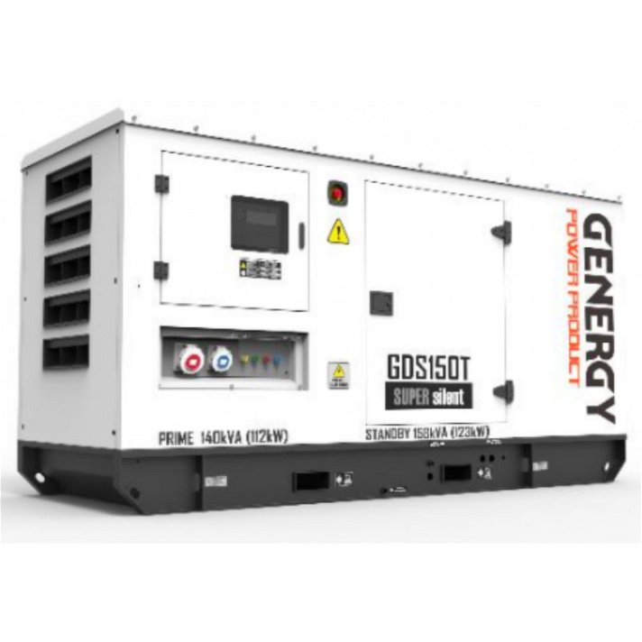 Grupo electrógeno diésel con sistema de refrigeración por agua 123 kW GDS150T Silent Genergy