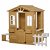 Casa infantil de madeira com caixa de correio Outsunny