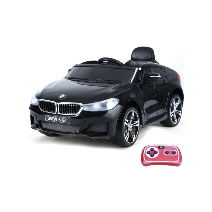 Coche eléctrico para niños negro BMW 6GT HomCom