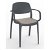 Set di sedie con braccioli realizzate in polipropilene grigio e tappezzeria lino Smart Resol