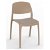 Set di sedie realizzate in polipropilene colore sabbia e tappezzeria lino Smart Resol