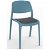 Set di sedie realizzate in polipropilene colore blu retrò e tappezzeria talpa Smart Resol