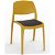 Set di sedie realizzate in polipropilene colore toscano e tappezzeria nera Smart Resol