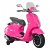 Moto elétrica para crianças rosa Vespa Scooter HomCom