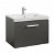 Meuble avec un tiroir et plan vasque pour installation suspendue de 60 cm de couleur frêne Prisma Roca