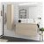 Mueble de baño de 100 cm con lavabo integrado y de acabado nordic Optimus Salgar