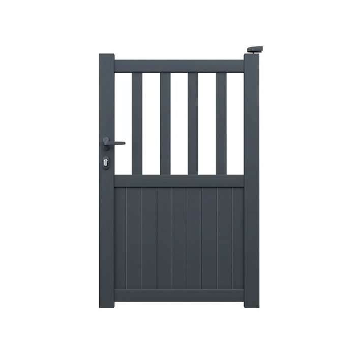 Puerta de aluminio resistente a medida con un color personalizable Monroy Gardengate