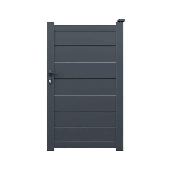 Puerta de aluminio resistente a medida de un color personalizable Nerja Gardengate