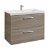 Mueble de baño con lavabo y dos cajones de 80 cm de ancho color fresno Prisma Roca