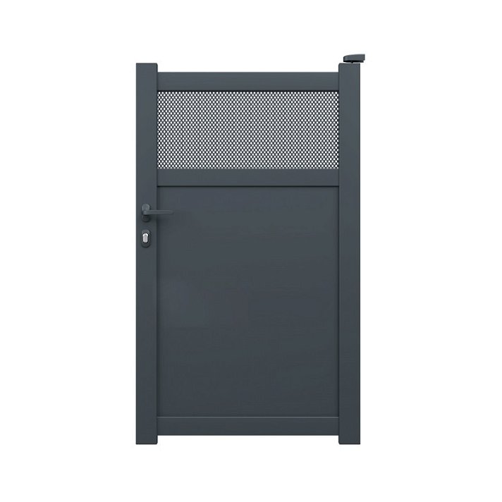 Puerta de aluminio resistente a medida con un color personalizable Mos Gardengate
