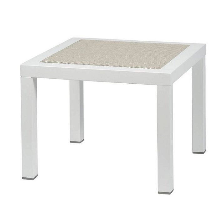 Table auxiliaire d'extérieur en aluminium de couleur cendrée IberoDepot