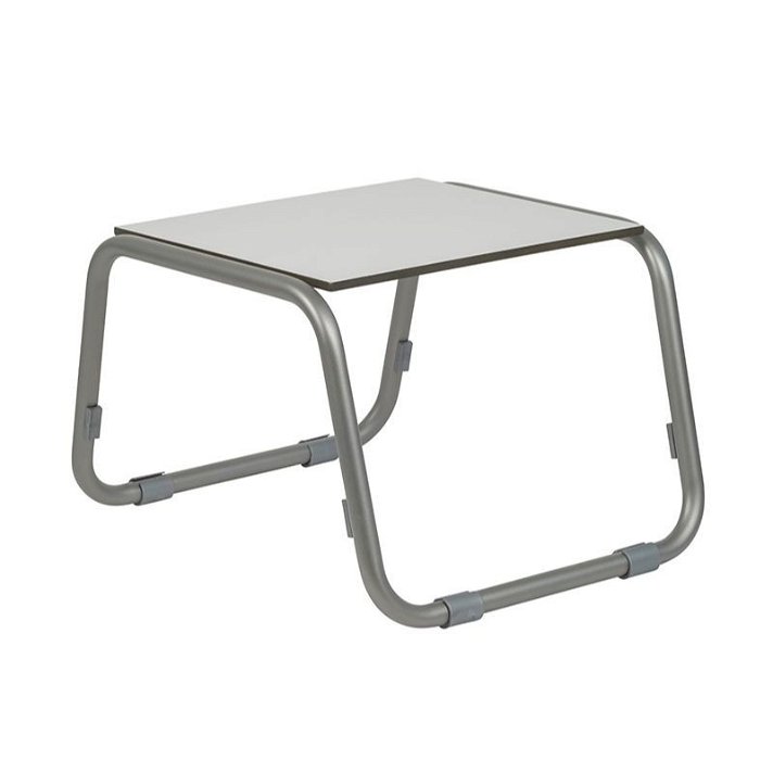Table auxiliaire d'extérieur en aluminium couleur grise IberoDepot
