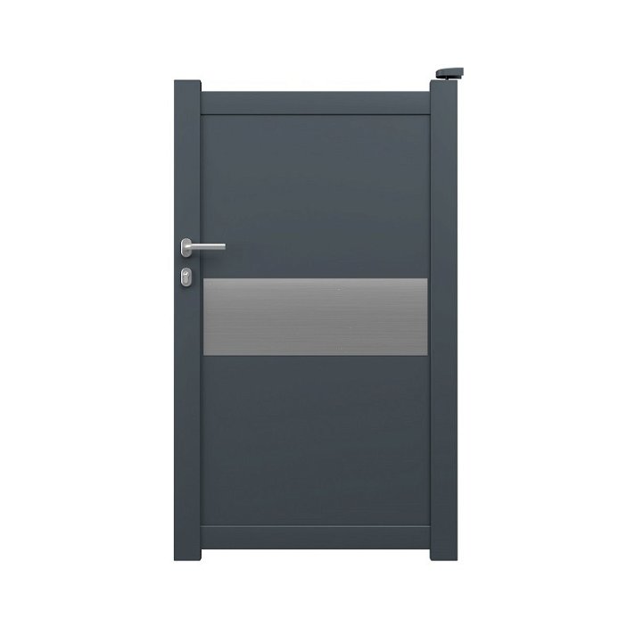Puerta de aluminio resistente a medida con un color personalizable Aldaya Gardengate