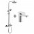 Pack colonna doccia termostatica monocomando e rubinetto per lavabo Astoria Llavisan