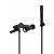 Grifo monomando para bañera o ducha con un diseño moderno de acabado negro mate Olimpo Imex