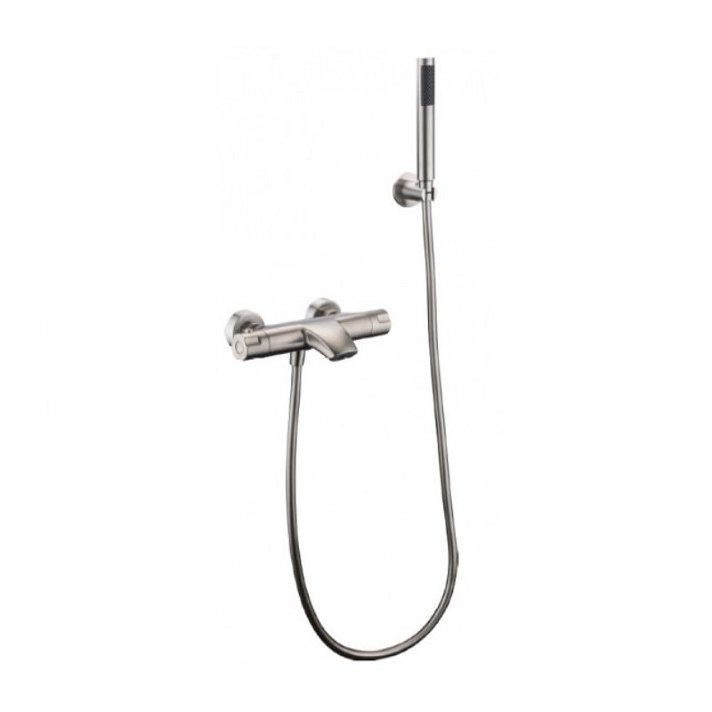 Grifo termostático para bañera o ducha fabricado en acero inoxidable de acabado cromado Moscú Imex