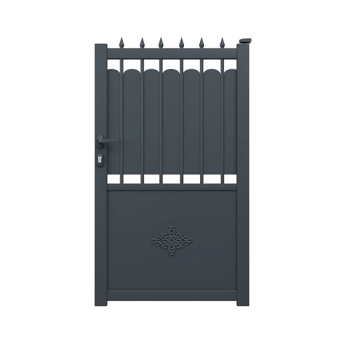 Puerta de aluminio resistente a medida con color personalizable Sarria Gardengate