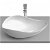 Lavabo sobre encimera de FineCeramic® con un diseño ovalado en acabado color blanco Ohtake Roca