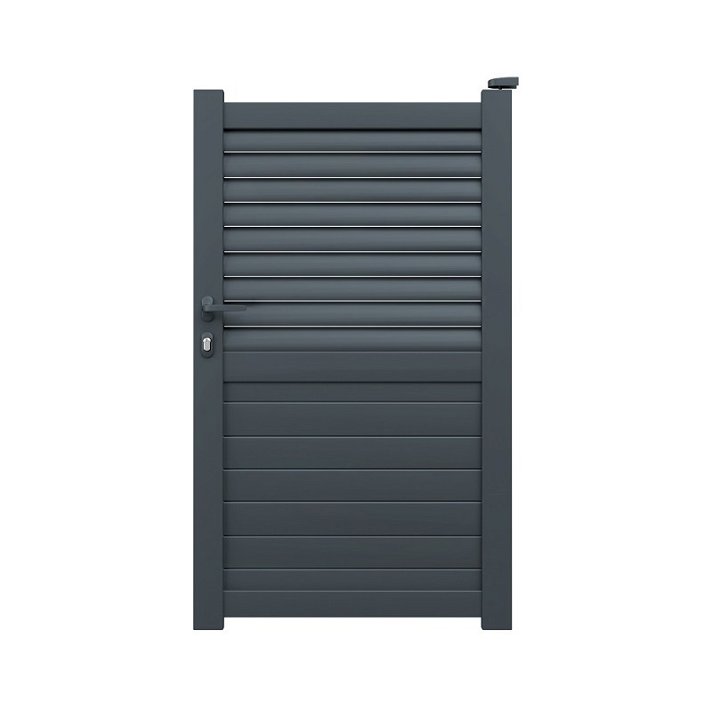 Puerta de aluminio resistente a medida con un color personalizable Sueca Gardengate