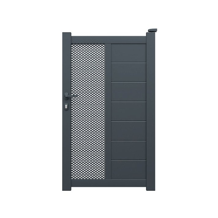 Puerta de aluminio resistente a medida con un color personalizable Verín Gardengate