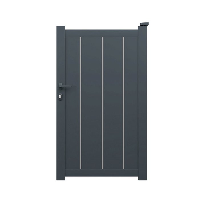 Puerta de aluminio resistente a medida con un color personalizable Escorial Gardengate