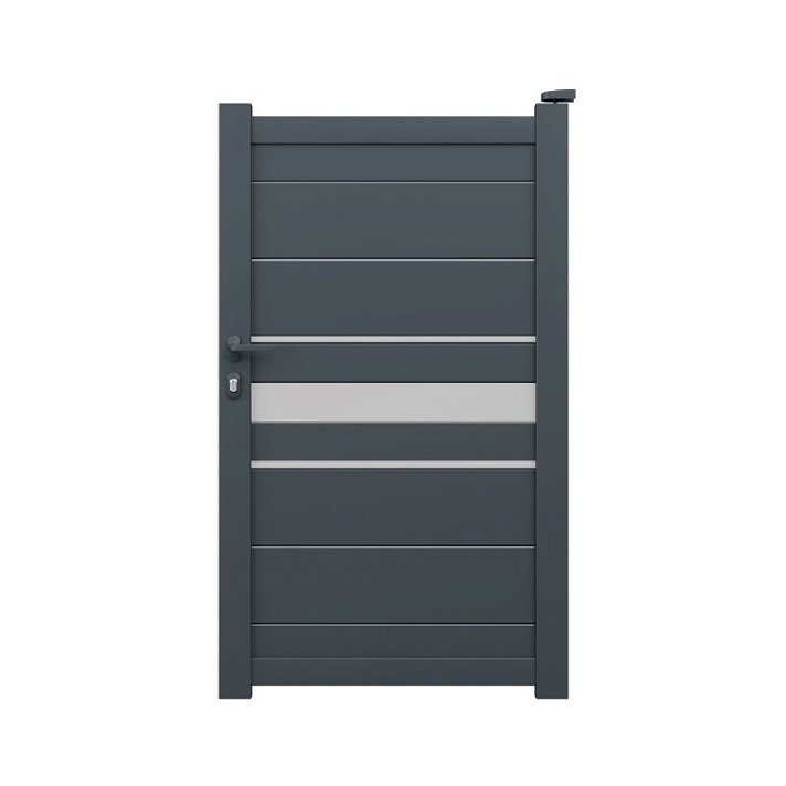 Puerta de aluminio resistente a medida con un color personalizable Lomas Gardengate
