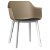Lot de 2 chaises fabriquées en polypropylène de couleur sable et tissu charbon Shape Click Resol