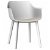Set di 2 sedie realizzate con polipropilene colore bianco e tappezzeria lino Shape Click Resol
