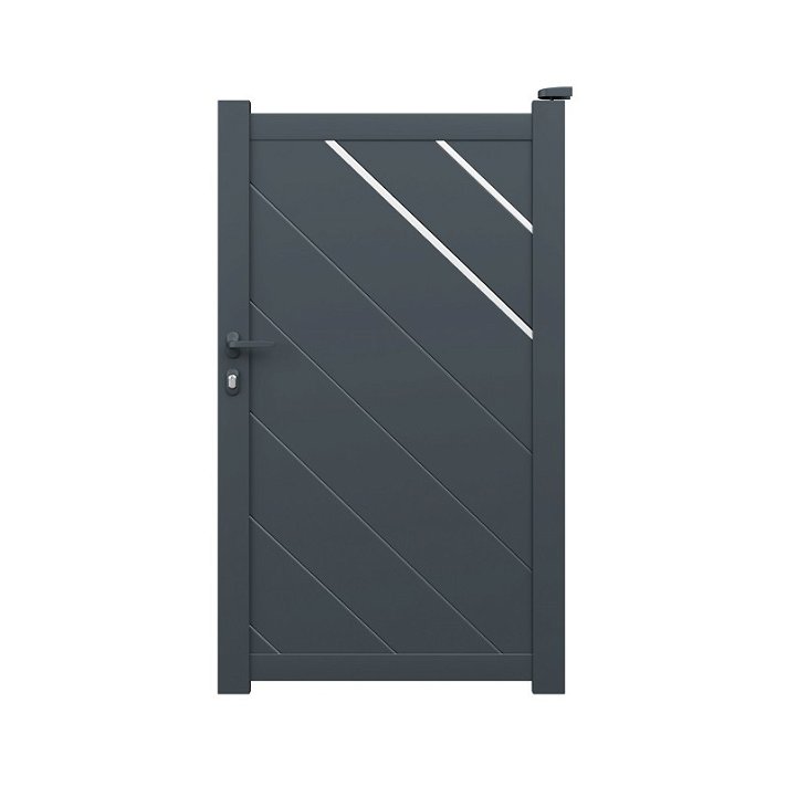 Puerta de aluminio resistente a medida con un color personalizable Telde Gardengate