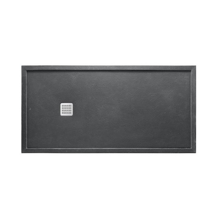 Plato de ducha 180x90cm gris pizarra con marco Terran Roca