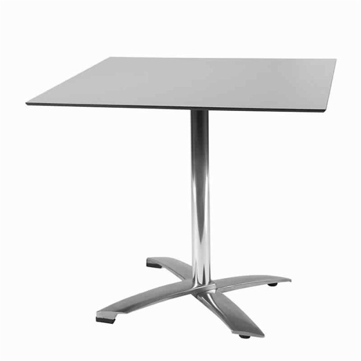 Table d'extérieur pliable en aluminium blanc IberoDepot