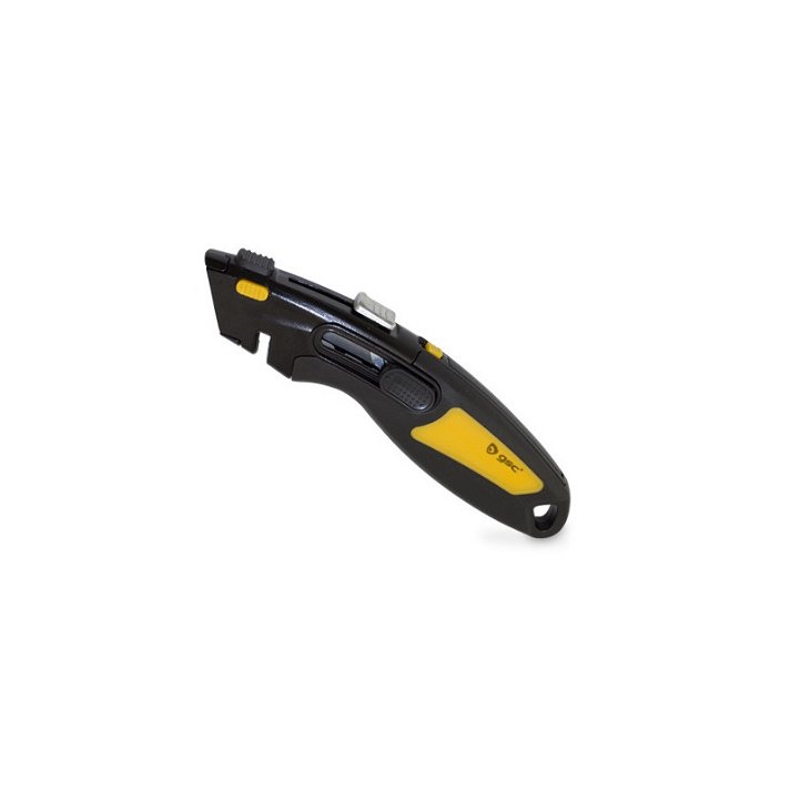 Cutter autoretráctil con 4 cuchillas integradas mango ergonómico y sujeción magnética GSC