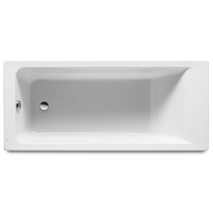 Vasca rettangolare di 140 cm fabbricata in acrilico di colore bianco Easy Square Roca