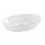 Lavabo de diseño ovalado de 60x42 cm hecho en porcelana con acabado en color blanco Sanlife Unisan